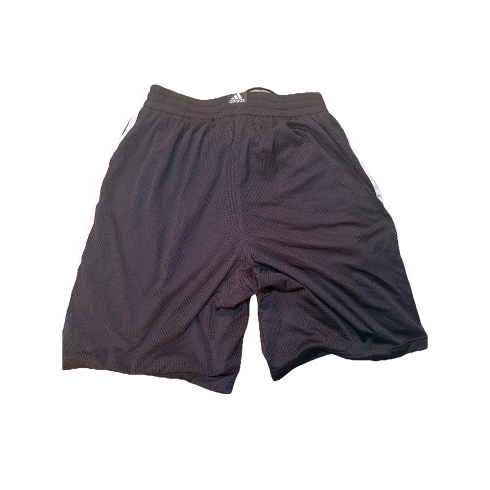 Adidas Basketball Black 3 stripe athletic shorts size M